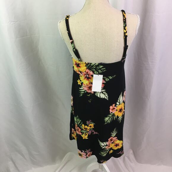 Derek Heart Floral Dress Black Yellow S Juniors - Picture 6 of 14